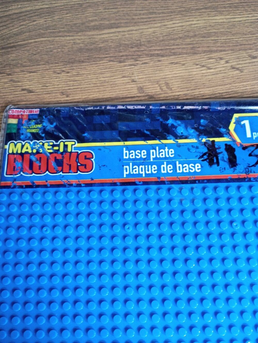 Make-IT Blocks - Blue - 32x32 Stud - 10x10" Base Plate - Building Compatible